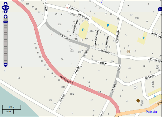 Færdiggjort kort over Nørresundby centrum